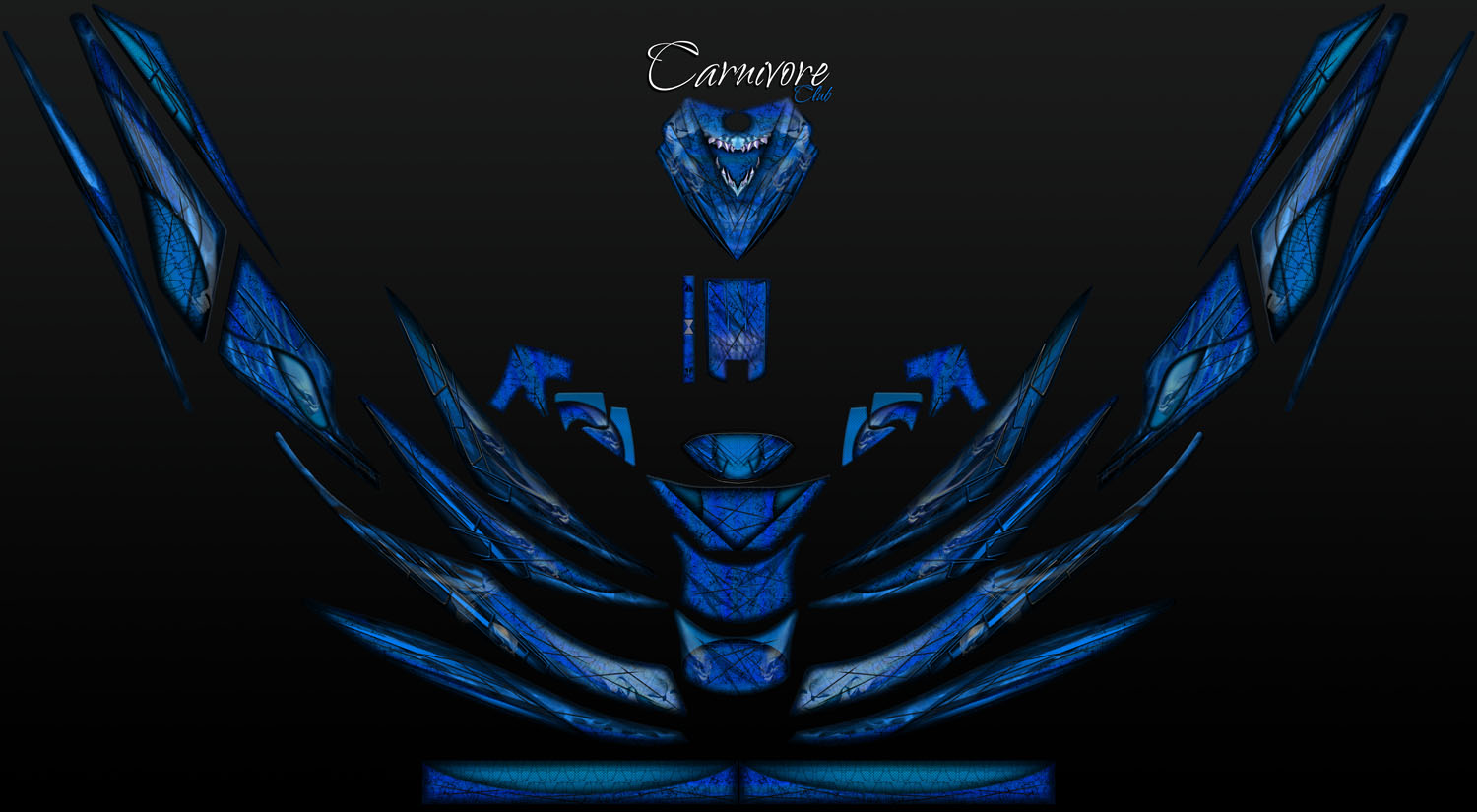 CARNIVORE CLUB BLUE for sea-doo GTX pwc